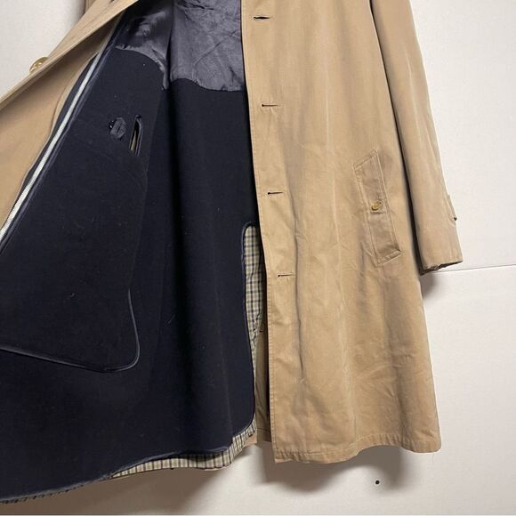 Brooks Brothers Traveler England Heavy Duty Canvas Wool Lined Trench Jacket - Picture 11 of 16
